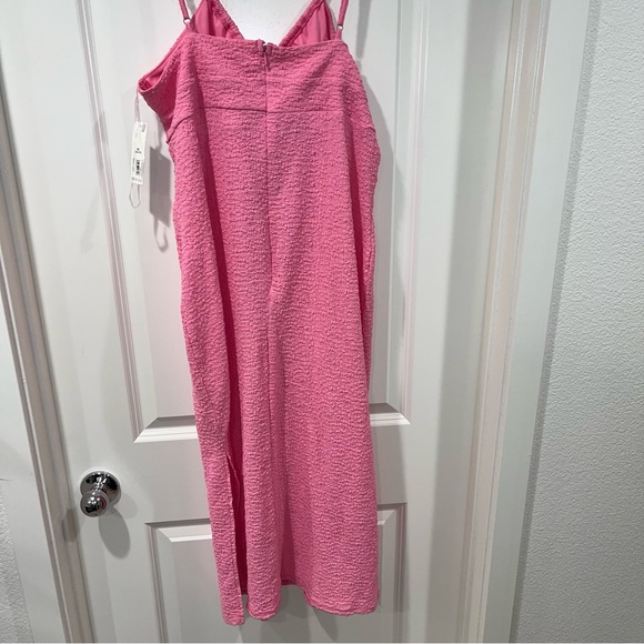 New with tag No Boundaries Juniors Bodycon pink Midi Dress Size XL (15/17) - Picture 6 of 9